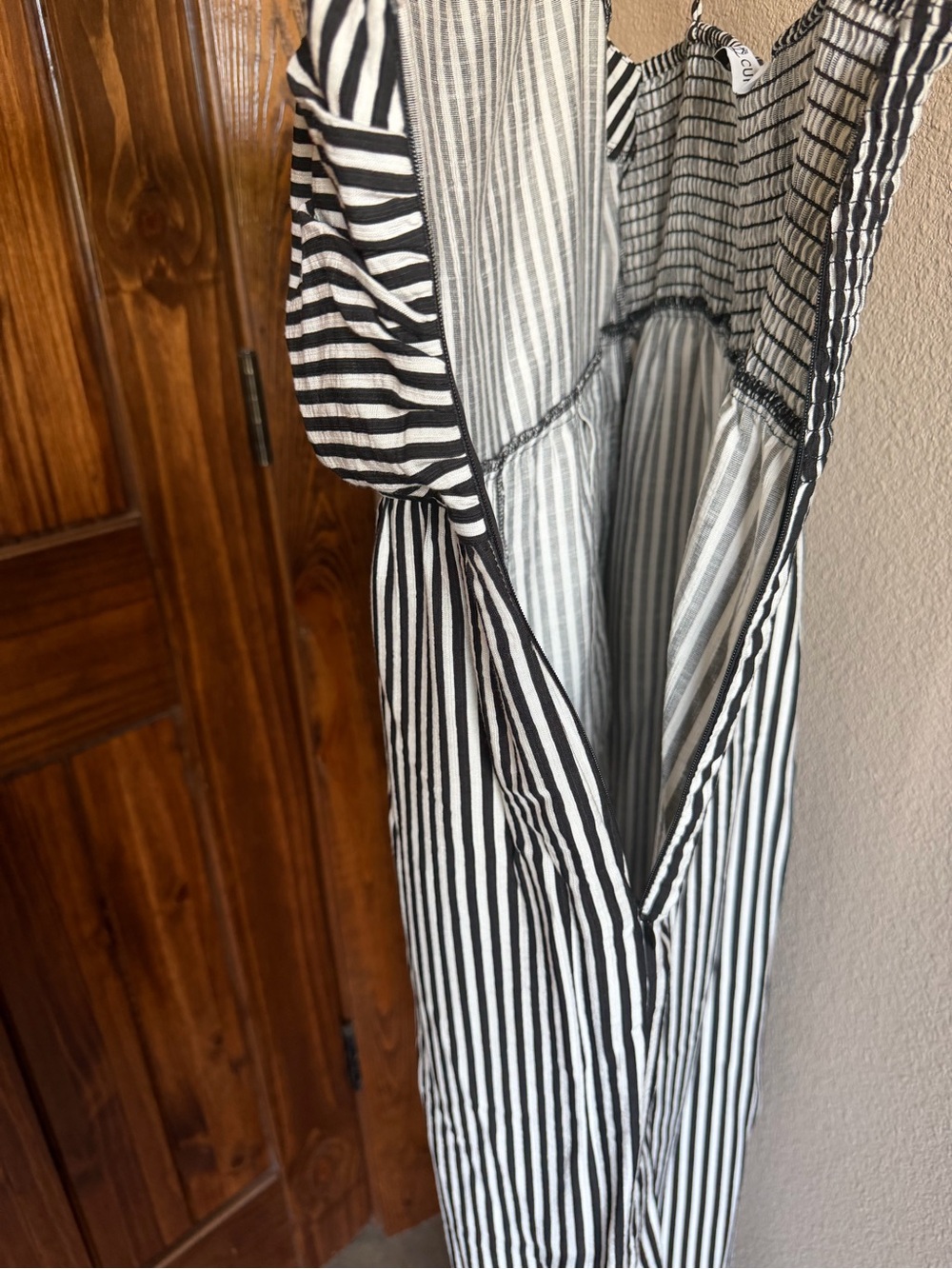 Cupshe Black and White Vertical Stripe Jumpsuit - Picture 5 of 6